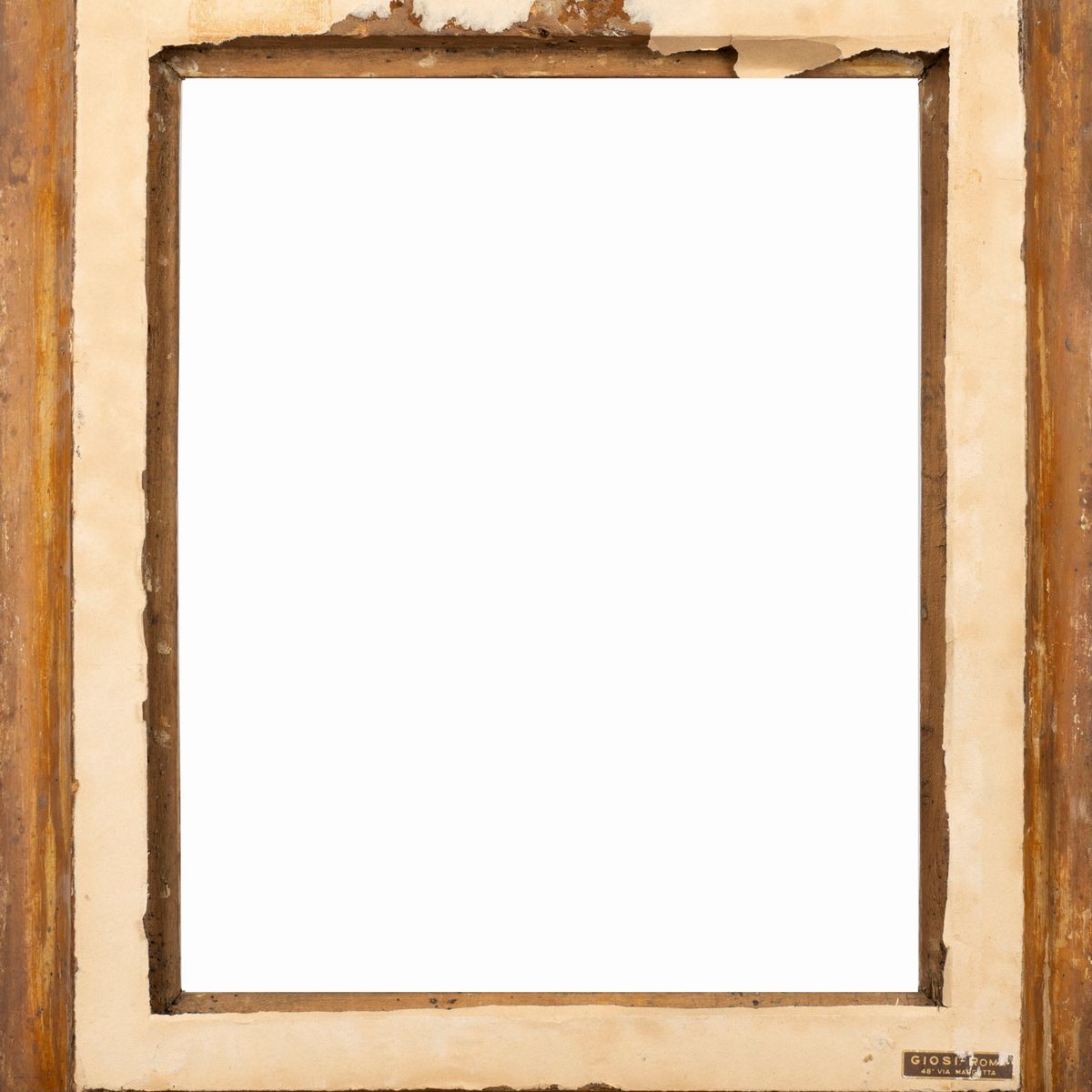 Cornice in Legno Dorata a Guantiera, Decorata a Palmette, Secolo XIX