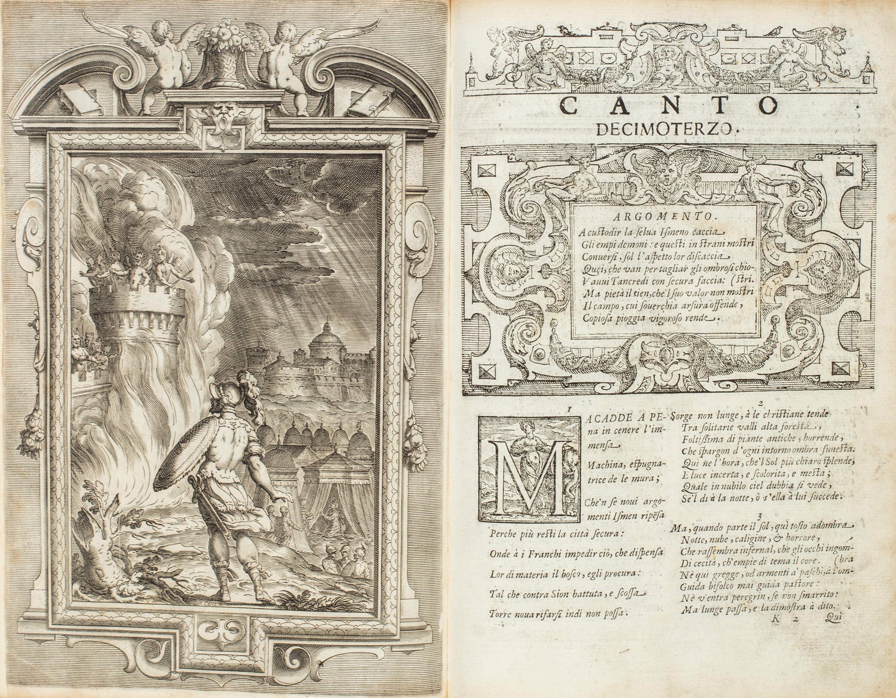 Torquato Tasso - La Gerusalemme Liberata. Edizione del 1617 con annotazioni e illustrazioni