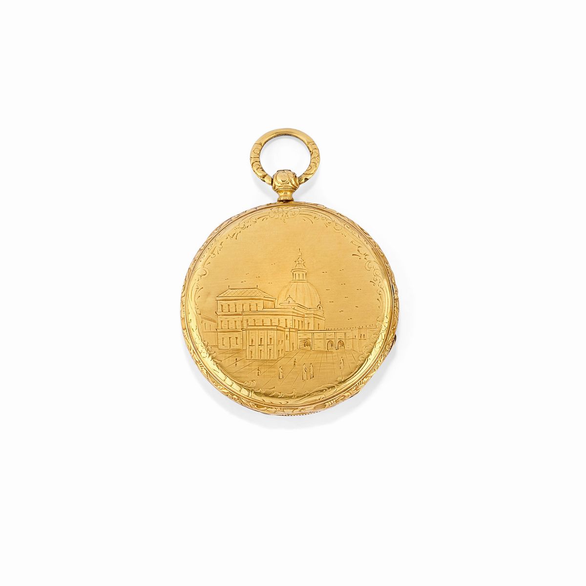 Quattro monachine in oro giallo 18K e 9K con movimenti a carica manuale