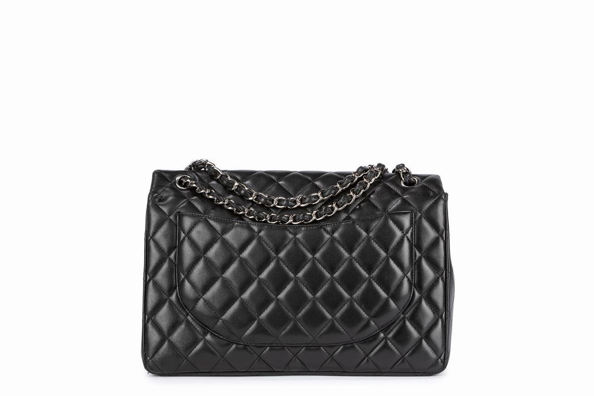 Chanel - Borsa Jumbo, pelle trapuntata nera, 2009
