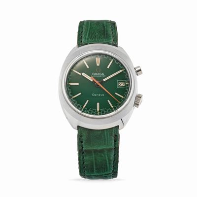 Chronostop 146.009, anni '60, cassa tonneau in acciaio, movimento a carica manuale