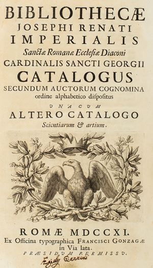 Bibliothecae Josephi Renati Imperialis