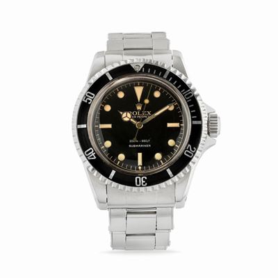 Submariner 5512, anni '60, acciaio, quadrante nero