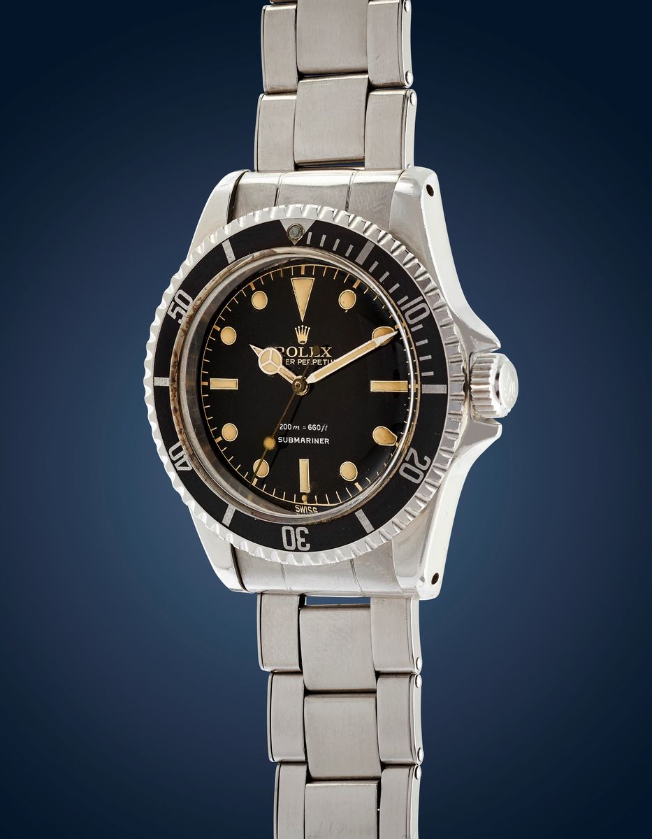 Rolex - Submariner 5512, anni '60, acciaio, quadrante nero