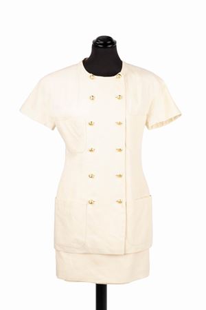 Linen fabric tailleur