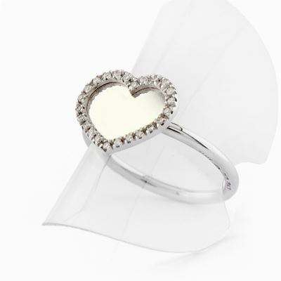 Anello in Oro Bianco 18k e Diamanti, Firmato Nanis