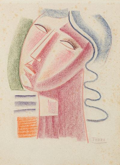 Senza titolo, pastelli su carta, 1977
