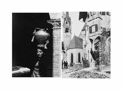 Alluvione, Primiero - Due stampe vintage alla gelatina ai sali d'argento