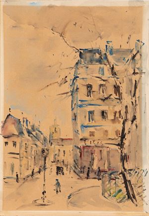 De Pisis Filippo - Glimpse of the city