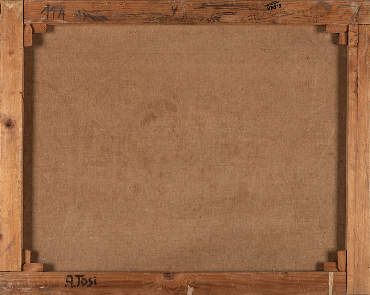 Arturo Tosi - Paesaggio con Casolare