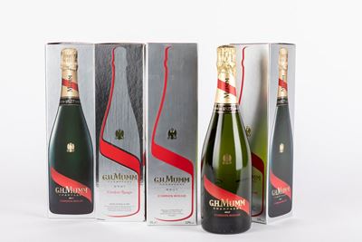 Mumm Cordon Rouge, 4 bottiglie di champagne