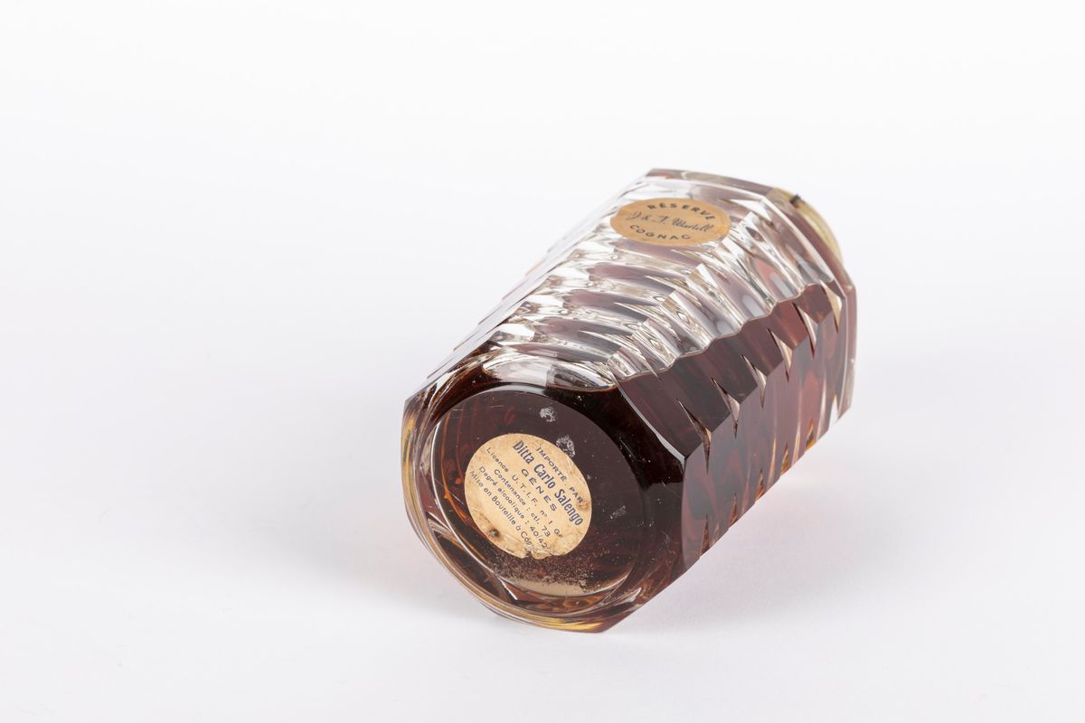 Francia - Decanter Martell Reserve in Cristallo, 73 cl, Anni '40/'50