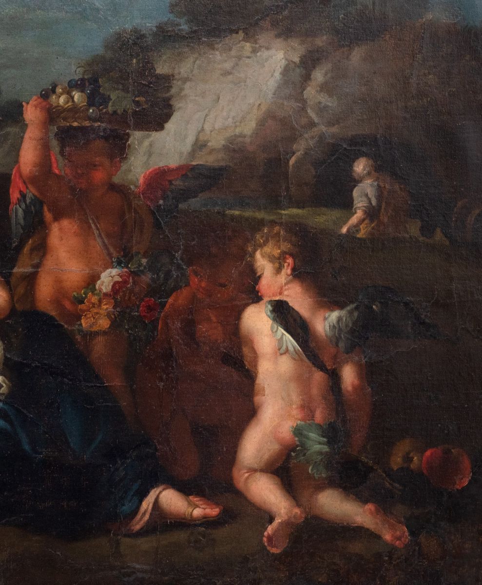 Scuola Romana, Seconda Metà del Secolo XVII - Riposo Durante la Fuga in Egitto