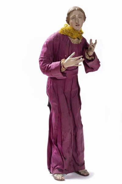 Figura di Presepe Raffigurante Madonna, Secolo XIX