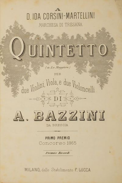 Quintetto in la Maggiore per Due Violini, Viola e Due Violoncelli