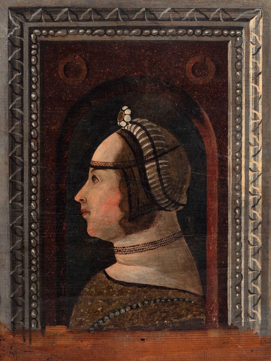 Maestro di Monticelli (gerolamo Bembo?) Attivo Intorno al 1480-1490 - Due Ritratti di Gentiluomin...