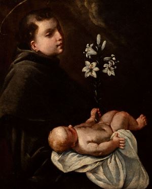 Saint Anthony of Padua in adoration of the Child