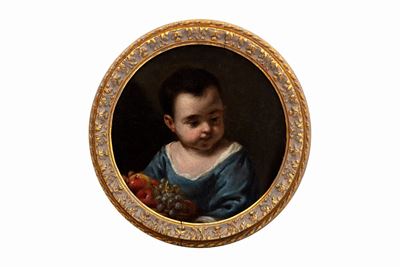Ritratto di Bambina con Cesta di Frutta