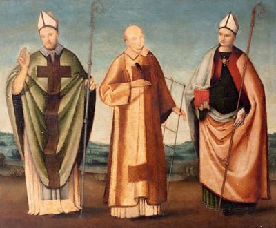 San Lorenzo, San Ludovico da Tolosa e Santo Vescovo