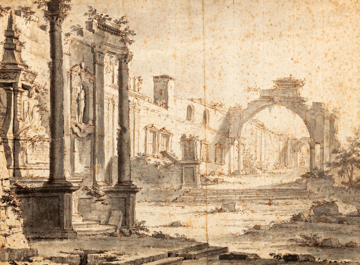 Scuola Veneta, Secolo XVIII - Capriccio Architettonico