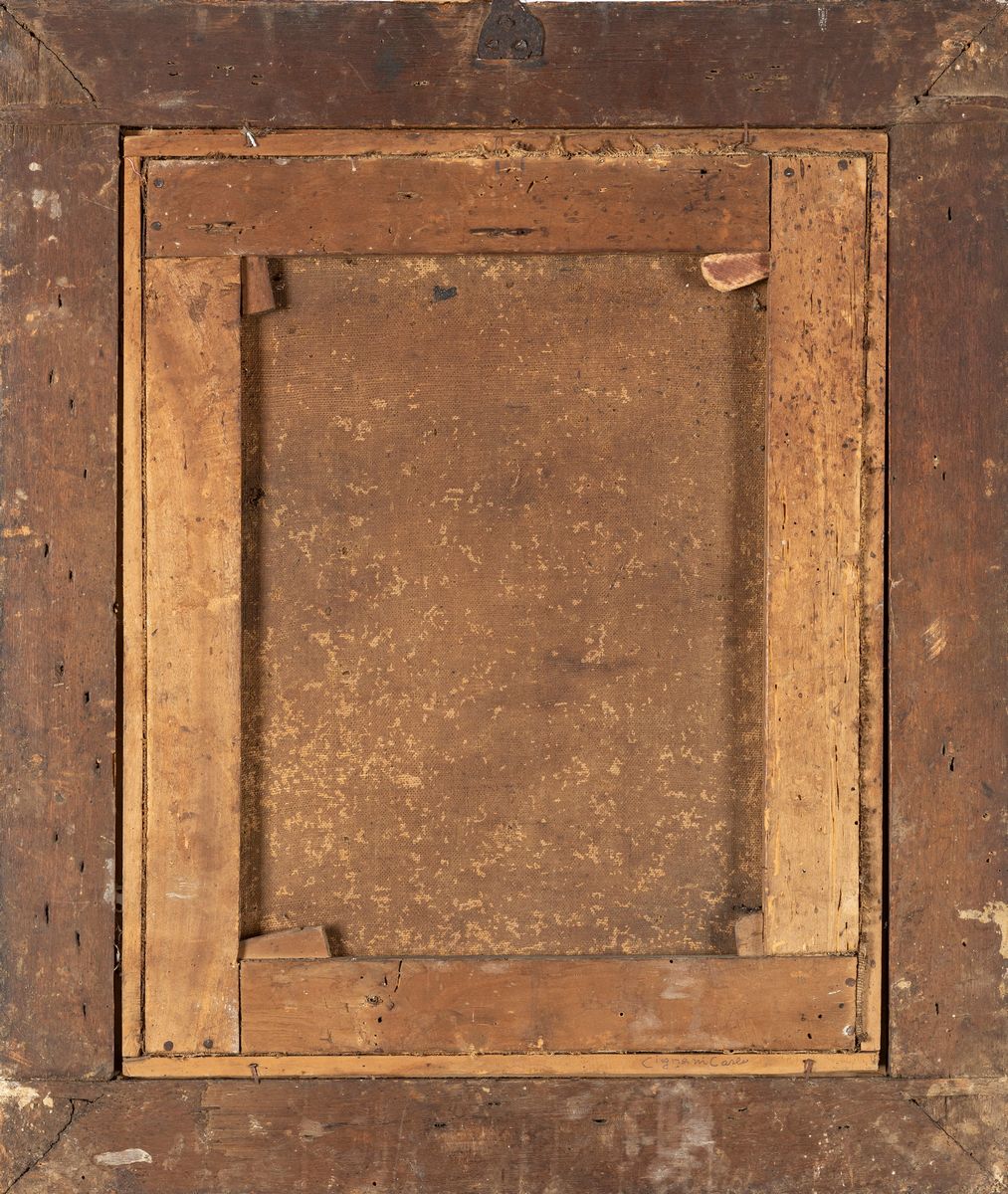 Scuola Romana, Fine Secolo XVII - Inizi Secolo XVIII - Madonna con Bambino e Drappo Verde sullo S...