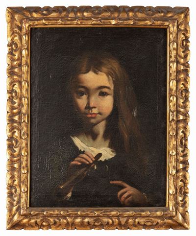 Ritratto di Bambina con Flauto in Mano