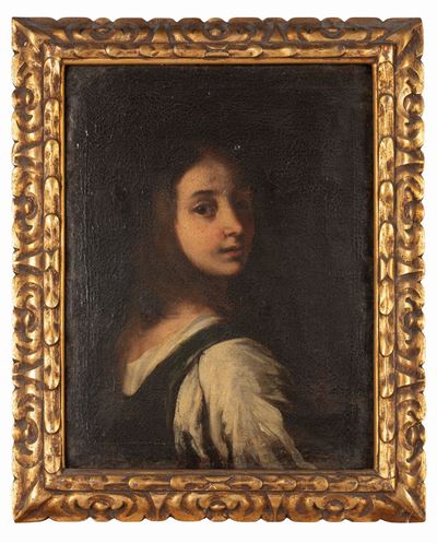 Ritratto di Fanciulla, a Mezzo Busto, con Camicia Bianca