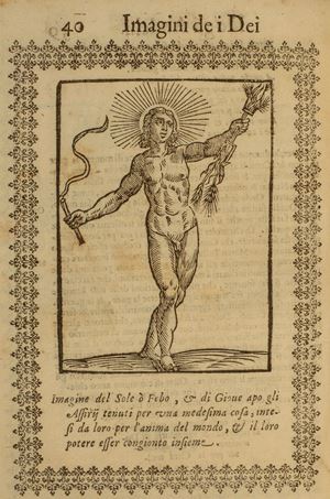 Cartari, Vincenzo - Seconda nouissima editione delle imagini de gli dei delli antichi [...] Cauate da' marmi, .. da Lorenzo Pignoria padouano. Aggionteui le annotationi del medesimo sopra tutta l'opera