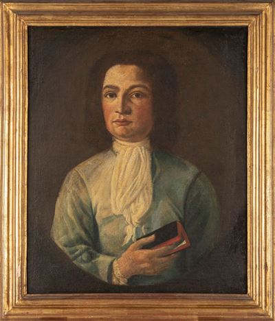 Ritratto di Gentiluomo, a Mezzo Busto, con Libro in Mano