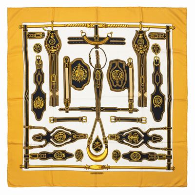 Héron, Foulard Harnais des Présidents, seta, 1968