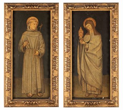 San Francesco e Santa Chiara (en Pendant)