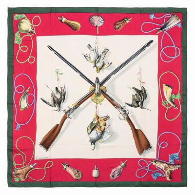 Henri de Linarès, Foulard Les Fusils, seta, 1961