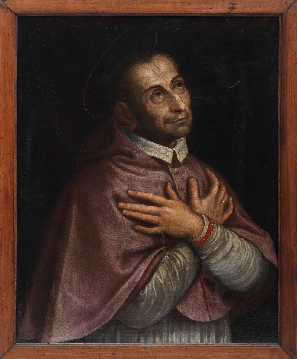Scuola Lombarda, Secolo XVII - San Carlo Borromeo in Preghiera