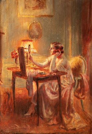 Enjolras Delphin - Woman in the mirror
