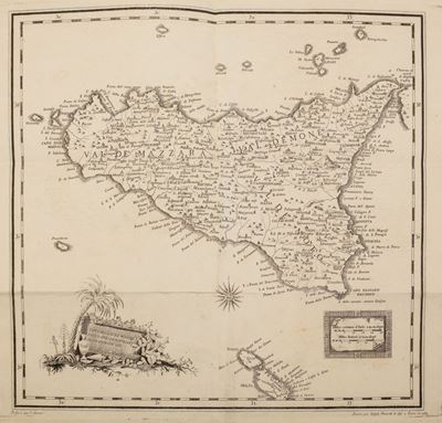 Cartes Geographique Et Planches Des Lettres Sur la Sicile Et L'ile De Malthe