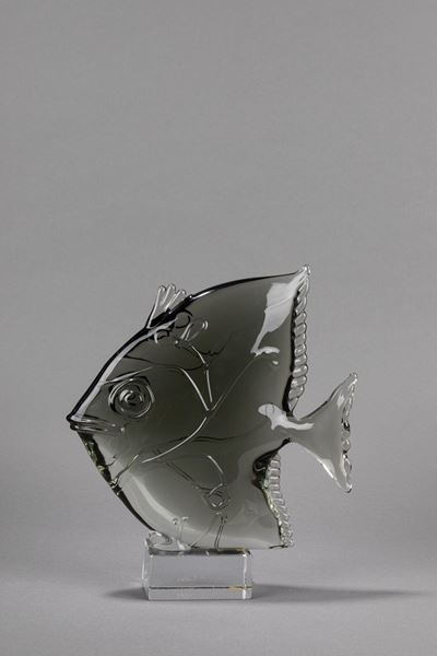 Napoleone Martinuzzi, Scultura in vetro soffiato a forma di pesce
