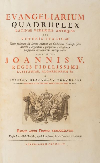 Evangeliarum Quadruplex Latinae Versionis Antiquae Seu Veteris Italicae