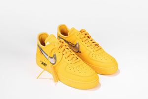 Nike Air Force 1 Low Off-white University Gold Metallic Silver in Yellow