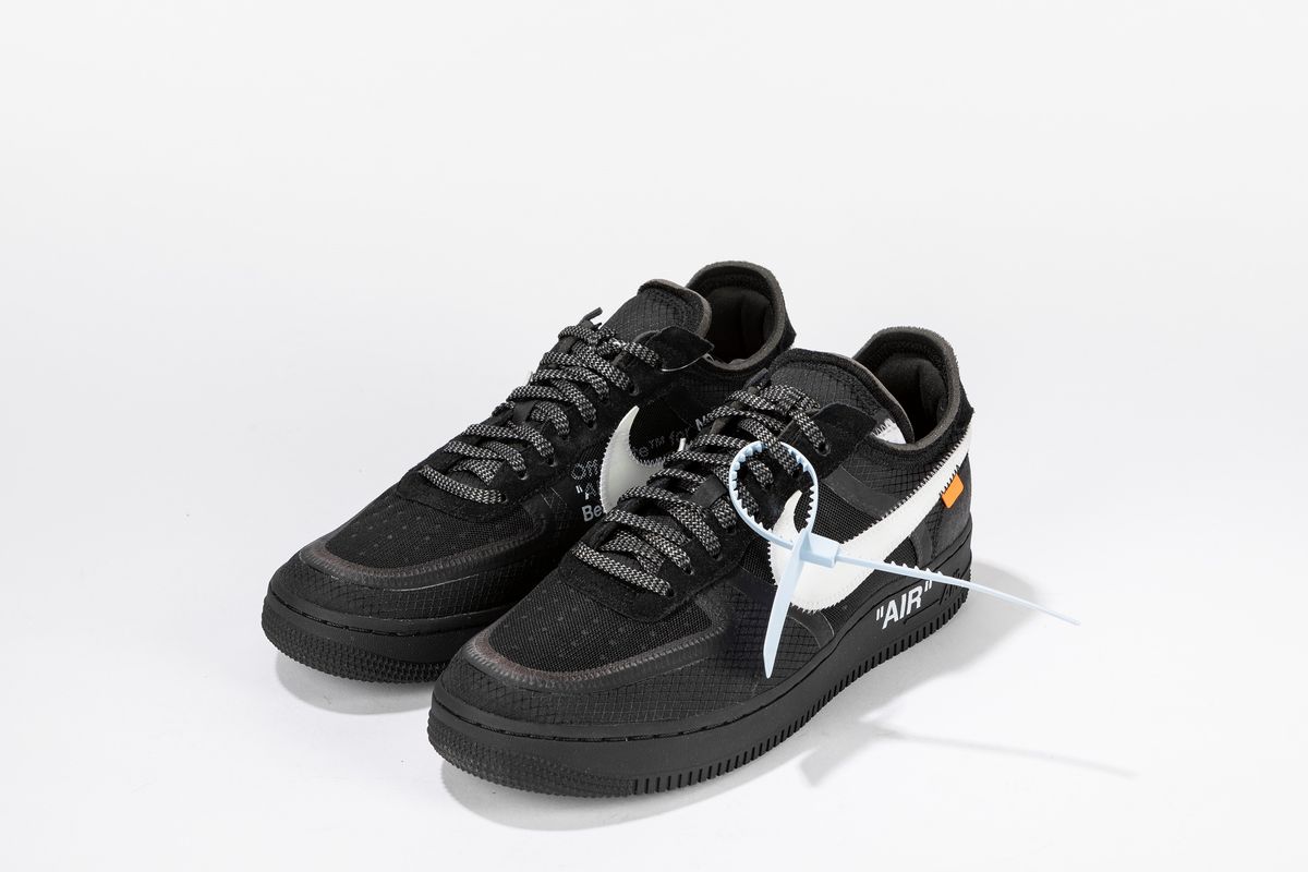 NIKE - Air Force 1 Low Off-White Black White / Size US 10 EUR 44