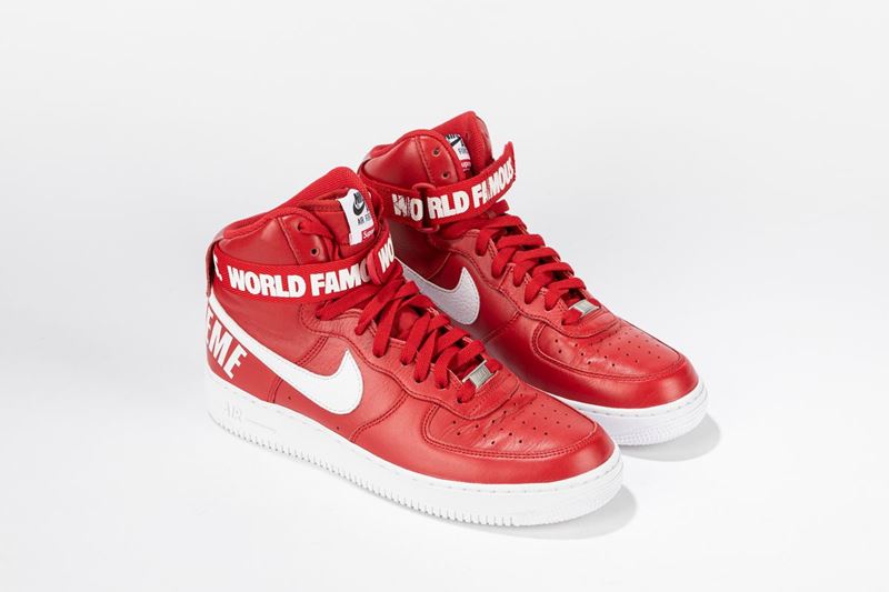 NIKE - Air Force 1 High Supreme World Famous Red / Size US 9.5 EUR ...