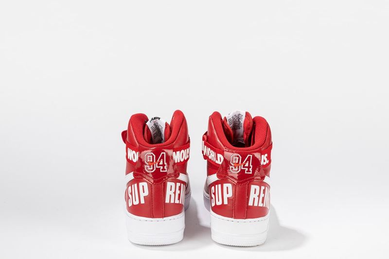 Nike air force 1 high supreme red best sale