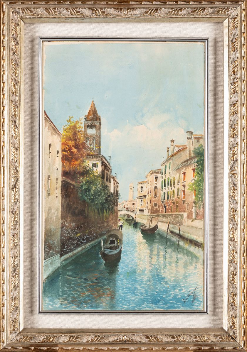 Giuseppe Bertini - Canale Veneziano
