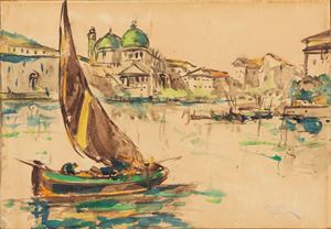 Zanetti Zilla Vittore - Venetian glimpse