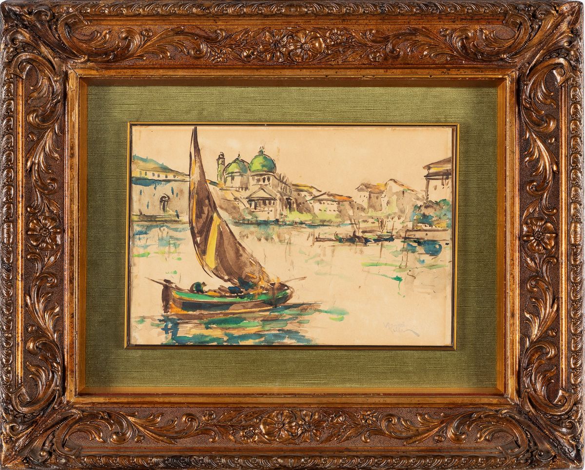 Vittore Zanetti Zilla - Scorcio Veneziano