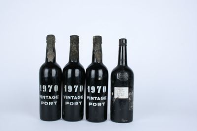 Croft Vintage Port 1963 e Real Companhia Velha Sibio Vintage Port 1970, 4 bottiglie