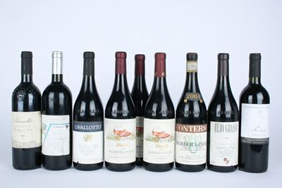 Selezione Grandi Barbera, Set di bottiglie di prestigiosi Barbera d'Asti e Barbera d'Alba