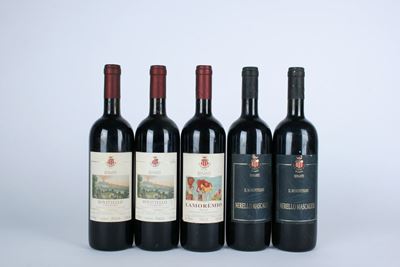 Vini Benanti: Rovittello Etna Rosso 1997 (2 bottiglie), Il Monovitigno Nerello Mascalese 2000 (2 ...