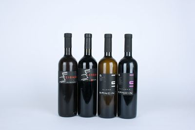 Zidarich, Vitovska 2008; Zidarich, Terran 2003; Sancin, Glera 2009; Sancin, Refosco 2009