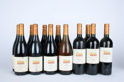 Le Due Terre, Sacrisassi Rosso e Bianco, 1998-2007, assortimento di bottiglie