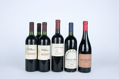 Selezione di Vini Rossi del Friuli, Diverse Annate e Produttori